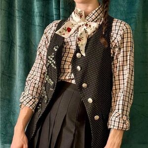 Funky Black Polka Dot Vest